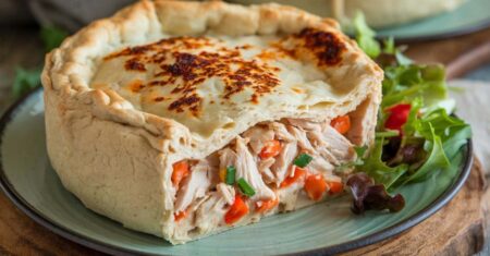 Torta de Frango Low Carb Opção Saudável para Diabéticos