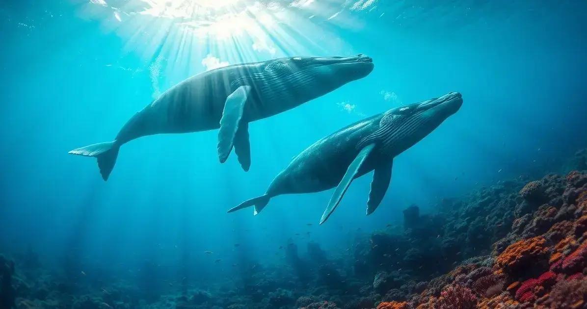 A vida marinha da baleia jubarte