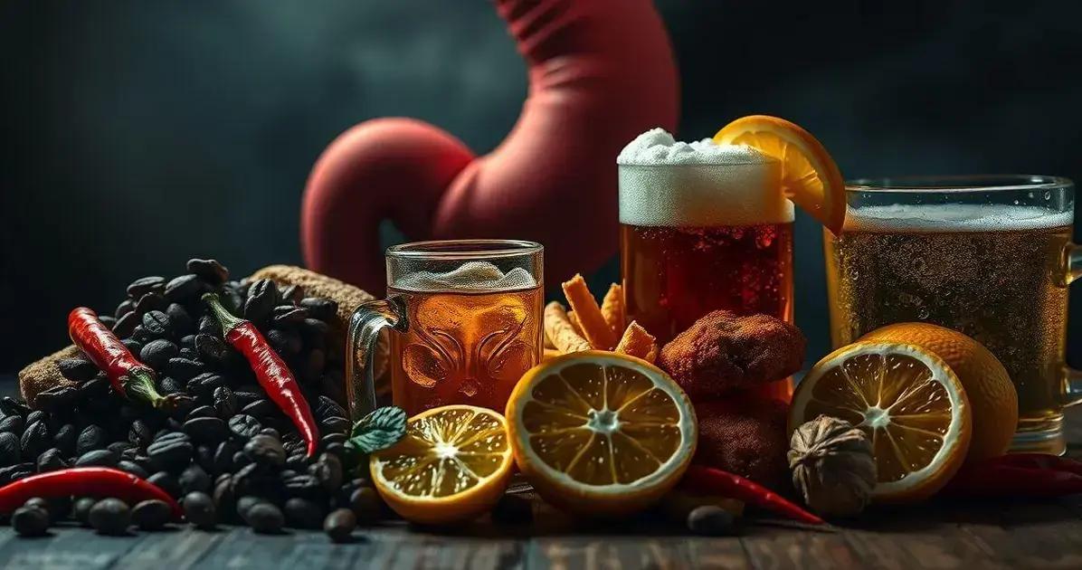 Principais Alimentos que Pioram a Gastrite