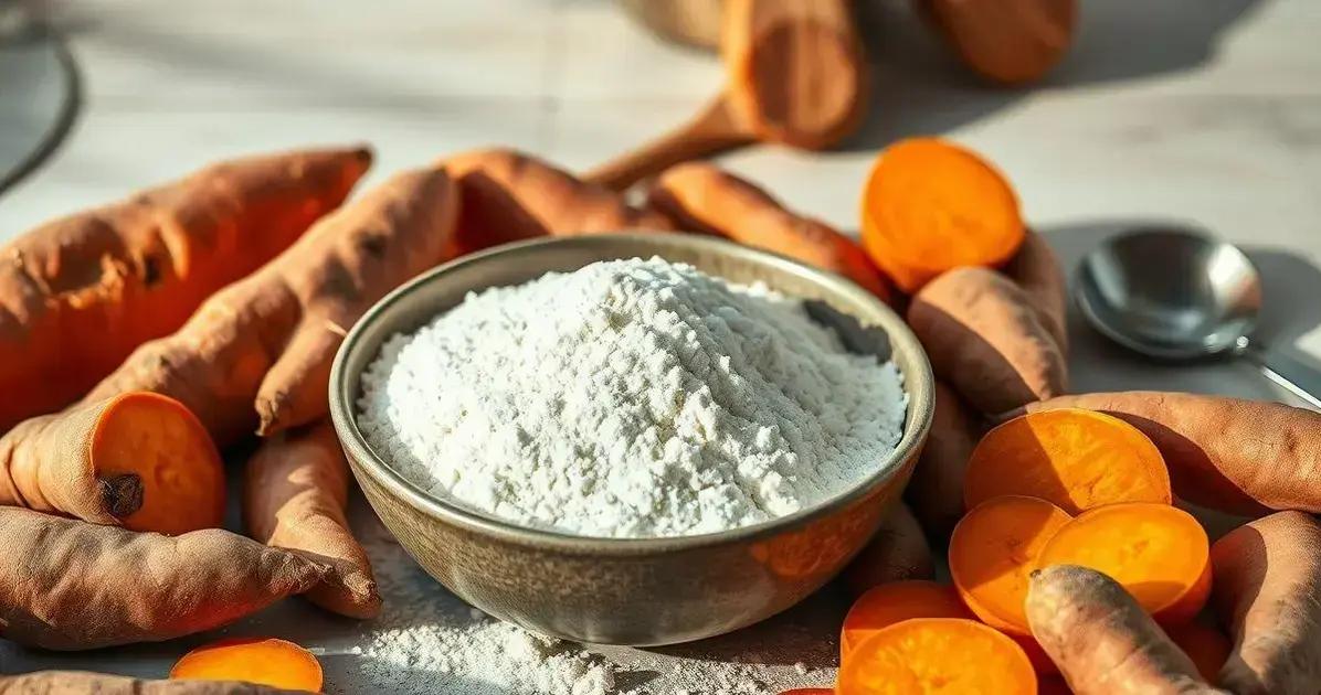Benefícios do polvilho de batata doce para a saúde