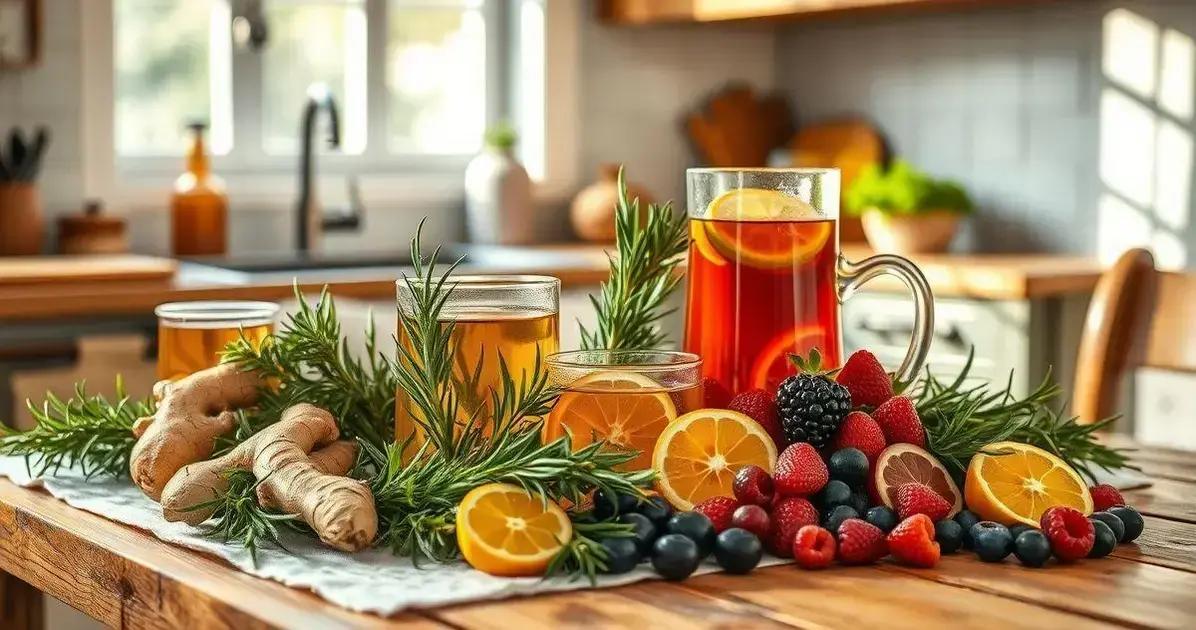 Chás e Alimentos que Ajudam a Desinflamar